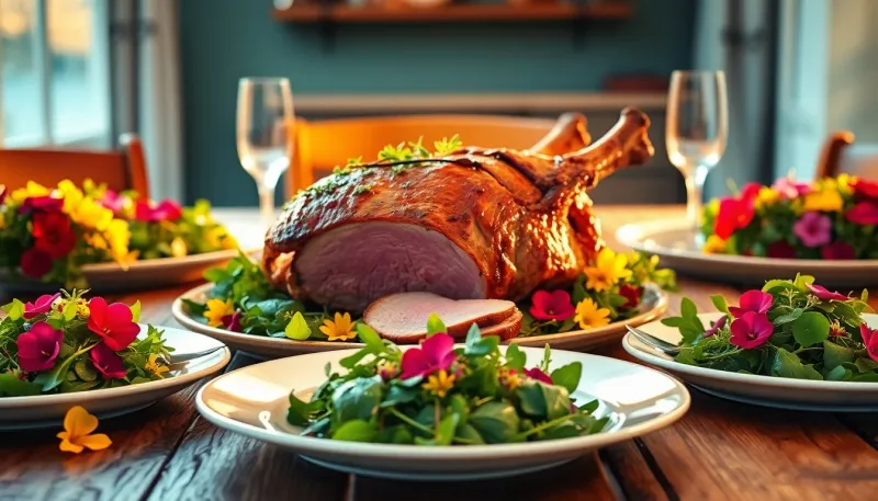 Agneau de Pâques : secrets de cuisson et salades printanières à découvrir