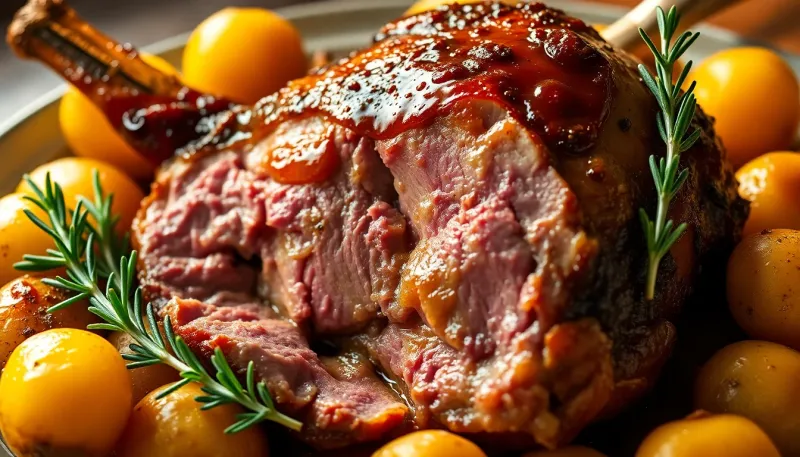 Épaule d'agneau au four : recette facile à 5 ingrédients pour un Pâques réussi