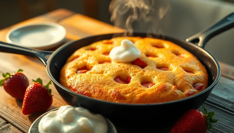Gâteau moelleux à la poêle : la recette citron-fraise qui remplace le four