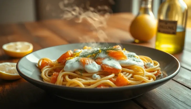 Pâtes au saumon fumé et sauce au yaourt : la recette légère qui va vous séduire